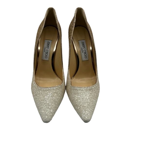Jimmy Choo Romy 100 Ombre Glitter Pumps‎ Heels US 10 / IT 40 - Picture 2 of 14
